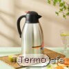 Termo de café pequeño de acero inoxidable con diseño elegante y práctico, ideal para mantener bebidas calientes en cualquier ocasión.