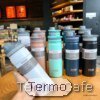 Botella termo de viaje portátil de 500 ml, aislante térmico con diseño elegante, ideal para mantener bebidas calientes o frías en cualquier lugar.