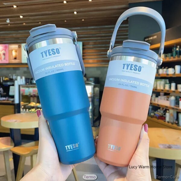 Botella de agua portátil de mano de 1 litro con diseño compacto y práctico, ideal para llevar en actividades al aire libre y mantenerse hidratado.