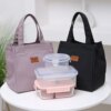 Bolsa de Almuerzo Aislada con Asa Superior Simple y Práctica