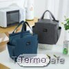 Bolsa térmica multifuncional para alimentos y bebidas, diseño moderno y práctico en color negro, ideal para mantener la temperatura y transportar comida de manera eficiente.