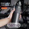 Termo deportivo premium de acero con recubrimiento antideslizante de resina, boquilla abatible y alta retención térmica de 36 horas